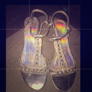 Silver Slipper size 10 heels